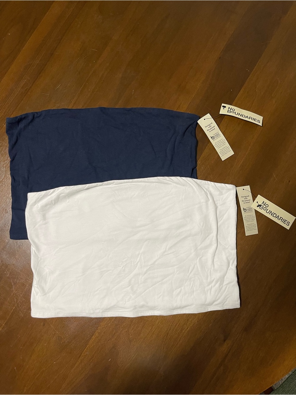 No Boundaries Tube Tops in Navy and White - Dual Pack Basics